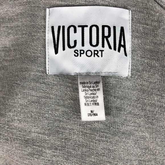 NEW VICTORIA SPORT M Short Sleeve Mesh Hoodie Gray - Picture 6 of 8